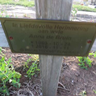 BRUIN Anna, de 196?-2016