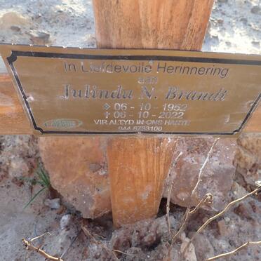BRANDT Julinda N. 1952-2022