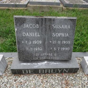 BRUYN Jacob Daniel, de 1909-1982 & Susara Sophie 1909-1990