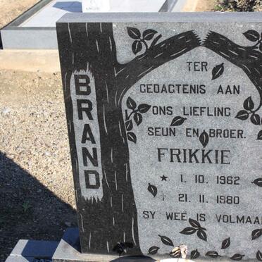 BRAND Frikkie 1962-1980