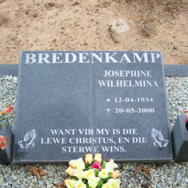 BREDENKAMP Josephine Wilhelmina 1934-2000