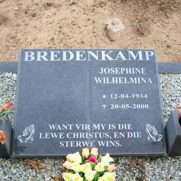 BREDENKAMP Josephine Wilhelmina 1934-2000