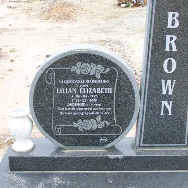 BROWN  Lilian Elizabeth 1970-2001