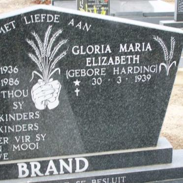 BRAND Freddie 1936-1986 &amp; Gloria Maria Elizabeth HARDING 1939-