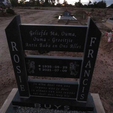 BUYS Rosie Francis 1935-2021