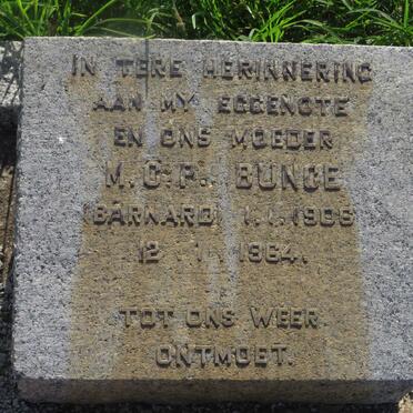 BUNCE M.C.P. nee BARNARD 1906-1964