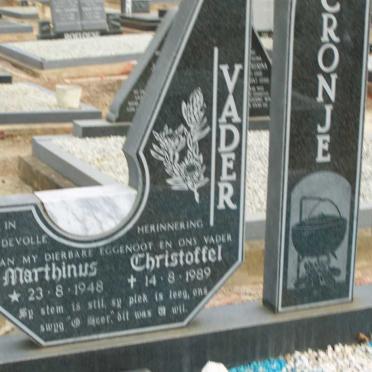 CRONJE Marthinus Christoffel 1948-1989