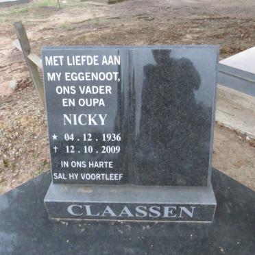 CLAASSEN Nicky 1936-2009