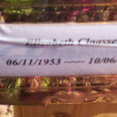 CLAASSEN Elizabeth 1953-2010