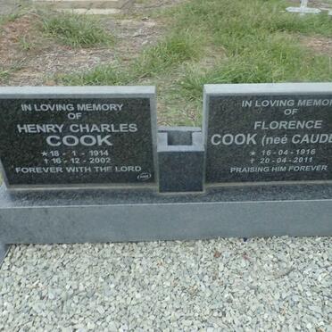 COOK Henry Charles 1914-2002 & Florence CAUDERY 1916-2011
