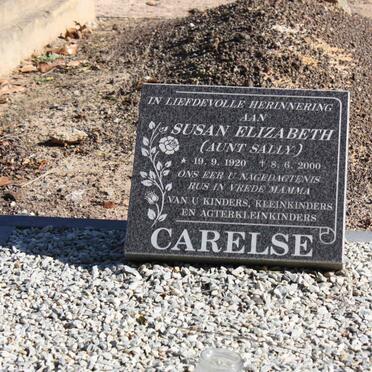 CARELSE Susan Elizabeth 1920-2000