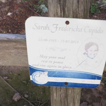 CUPIDO Sarah Frediricka 1935-2019