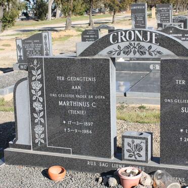 CRONJE Marthinus C. 1897-1984 &amp; Susanna J. 1905-1984