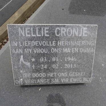 CRONJE Nellie 1946-2013