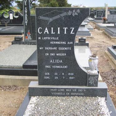 CALITZ Alida nee VERMEULEN 1938-1987