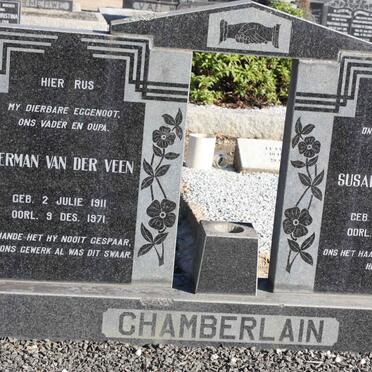 CHAMBERLAIN Herman van der Veen 1911-1971 &amp; Susara Susanna A. NEL 1916-1987