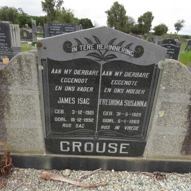 CROUSE James Isac 1921-1992 &amp; Fredrika Susanna 1929-1969