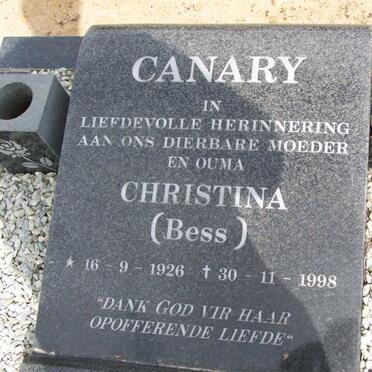 CANARY Christina 1926-1998