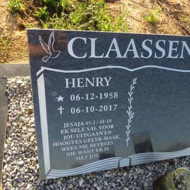 CLAASSEN Henry 1958-2017