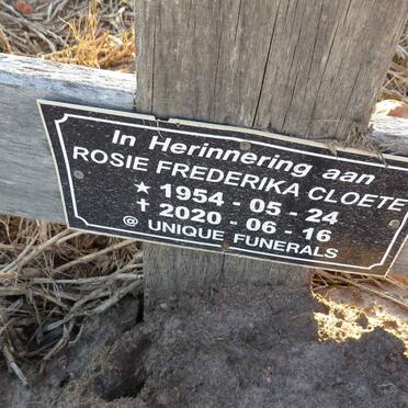 CLOETE Rosie Frederika 1954-2020