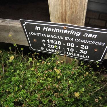 CAIRNCROSS Loretta Magdalena 1938-2021