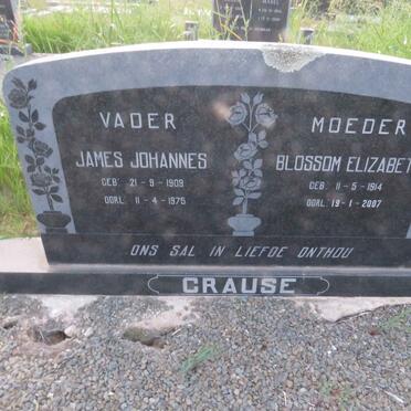 CRAUSE James Johannes 1909-1975 & Blossom Elizabeth 1914-2007