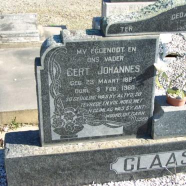 CLAASSEN Gert Johannes 1885-1960 &amp; Magrietha Catharina GERICKE 1886-1968