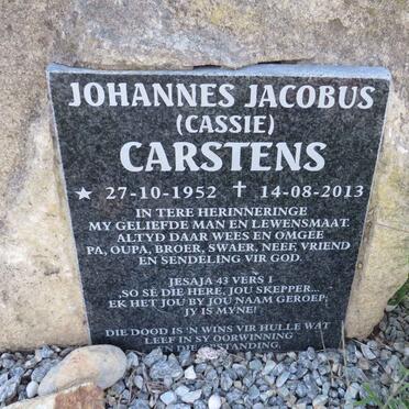 CARSTENS Johannes Jacobus 1952-2013