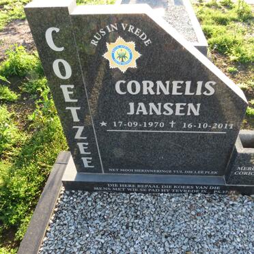 COETZEE Cornelis Jansen 1970-2011