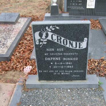 CRONJE Daphne 1941-1985