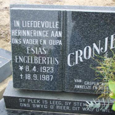 CRONJE Esias Engelbertus 1923-1987