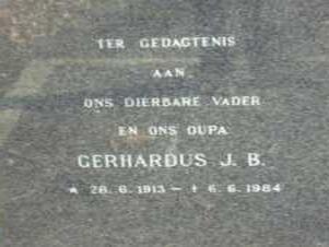 CLAASSEN Gerhardus J.B. 1913-1984