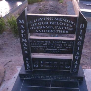 DINGISWAYO Mafumana Alec 1949-2020