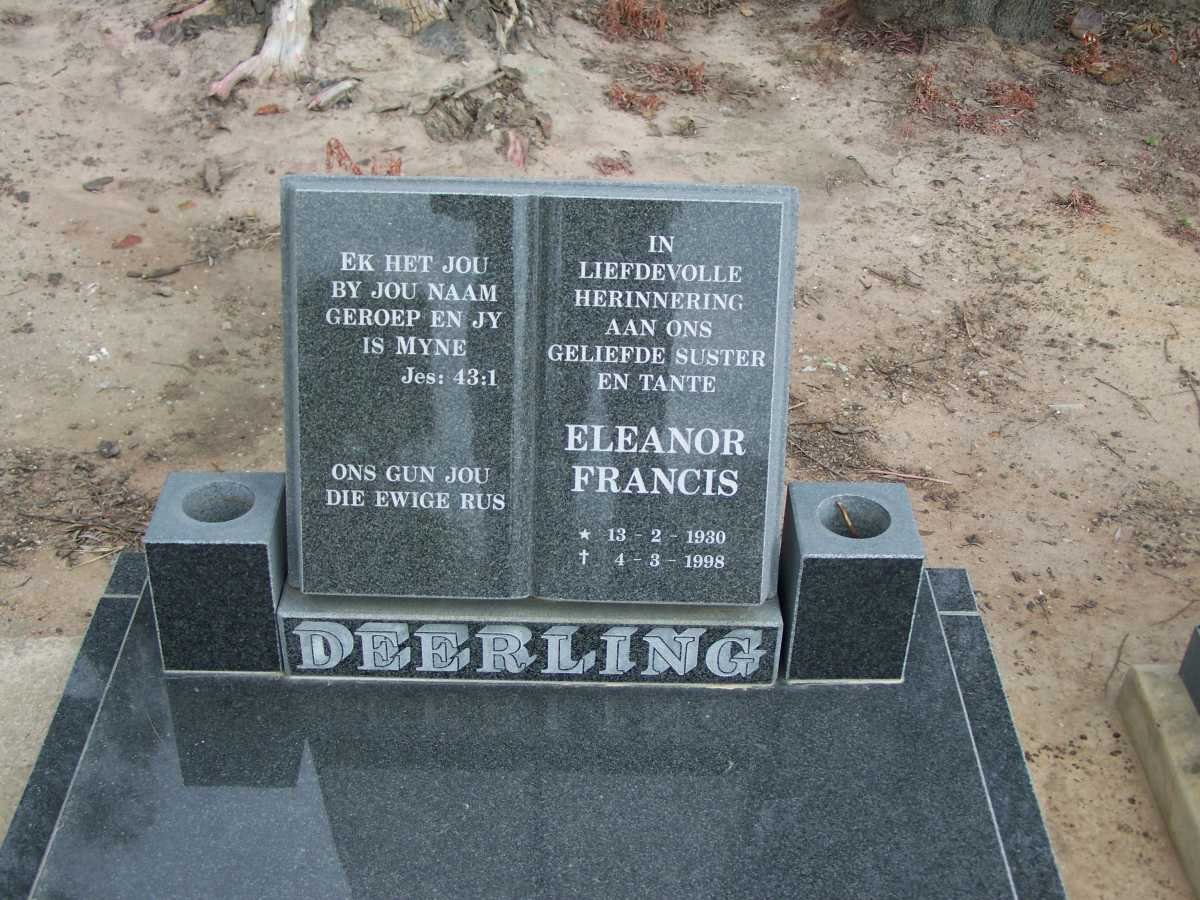 DEERLING Eleanor Francis 1930-1998