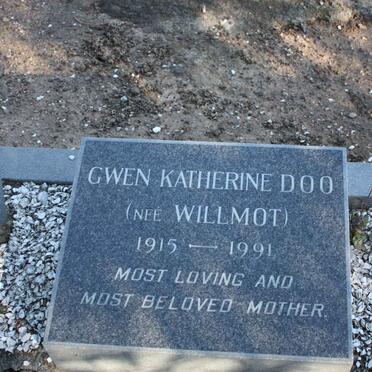 DOO Gwen Katherine nee WILLMOT 1915-1991