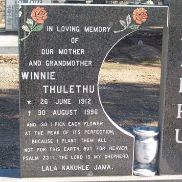 DLEPU Winnie Thulethu 1912-1996