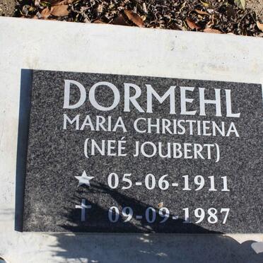 DORMEHL Maria Christiena nee JOUBERT 1911-1987