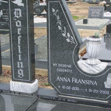 DORFLING Stephanus Christiaan 1928-1993 &amp; Anna Fransina 1935-2005