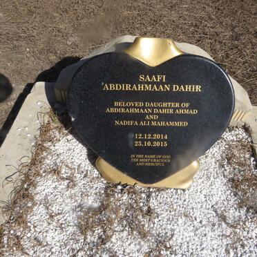 DAHIR Saafi Abdirahmaan 2014-2015