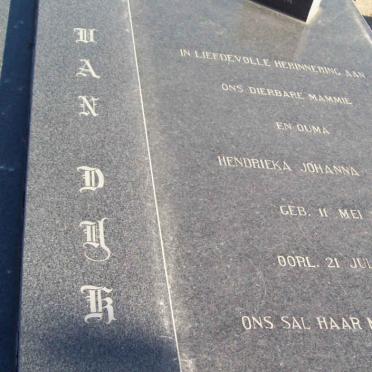DYK Joseph Jacobus, van 1905-1980 &amp; Hendrieka Johanna Maria 1919-1989