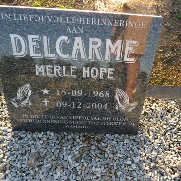 DELCARME Merle Hope 1968-2004