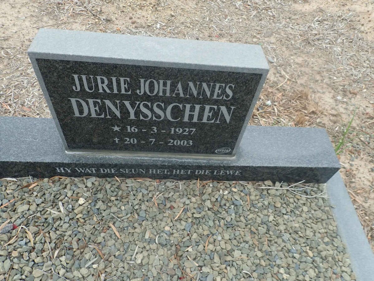 DENYSSCHEN Jurie Johannes 1927-2003