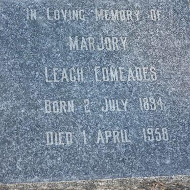 EDMEADES Marjory Leach 1894-1958