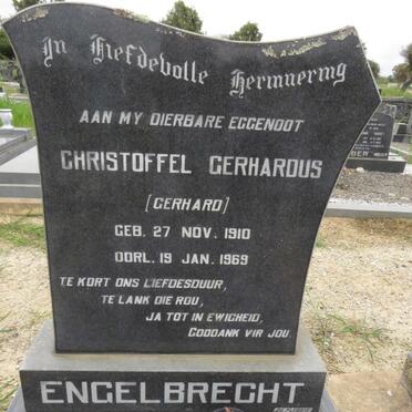 ENGELBRECHT Christoffel Gerhardus 1910-1969