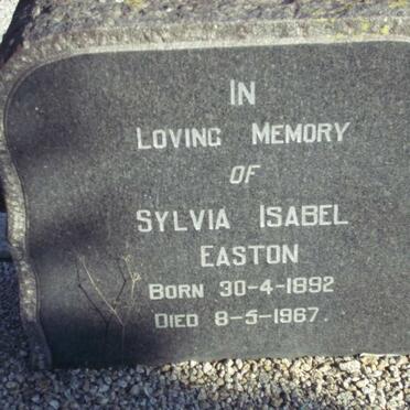 EASTON Sylvia Isabel 1892-1967