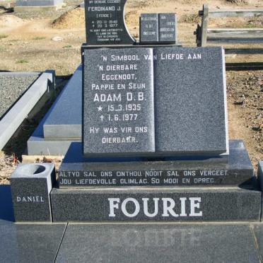 FOURIE Adam D.B. 1935-1977