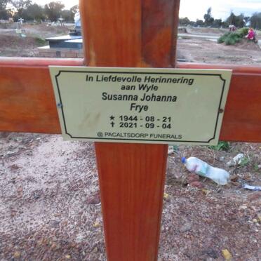 FRYE Susanna Johanna 1944-2021