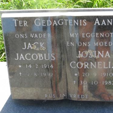 FOURIE Jack Jacobus 1914-1992 & Josina Cornelia 1910-1982 _2