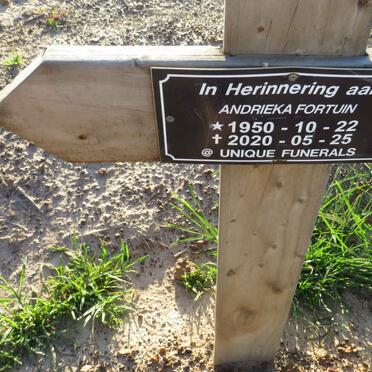 FORTUIN Andrieka 1950-2020