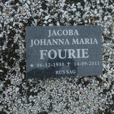 FOURIE Jacoba Johanna Maria 1930-2011